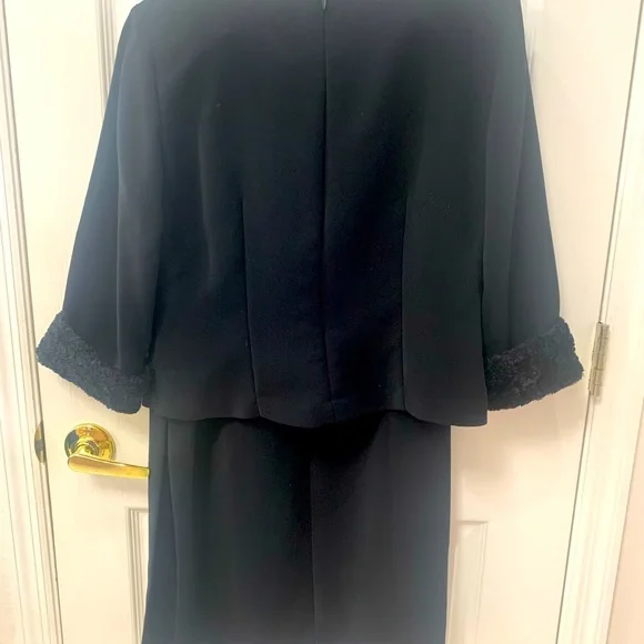 Worthington 2-piece black dress 10P sophisticated, stylish, elegant - Picture 3 of 7